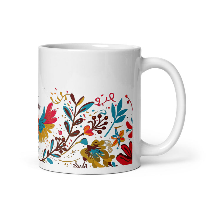 Ashton Exclusive Name Art Piece Home Office Work Coffee Mug Mexican Spanish Pride Gift Cup One - Of - A - Kind Calligraphy White Glossy Mug | A15 - Mexicada