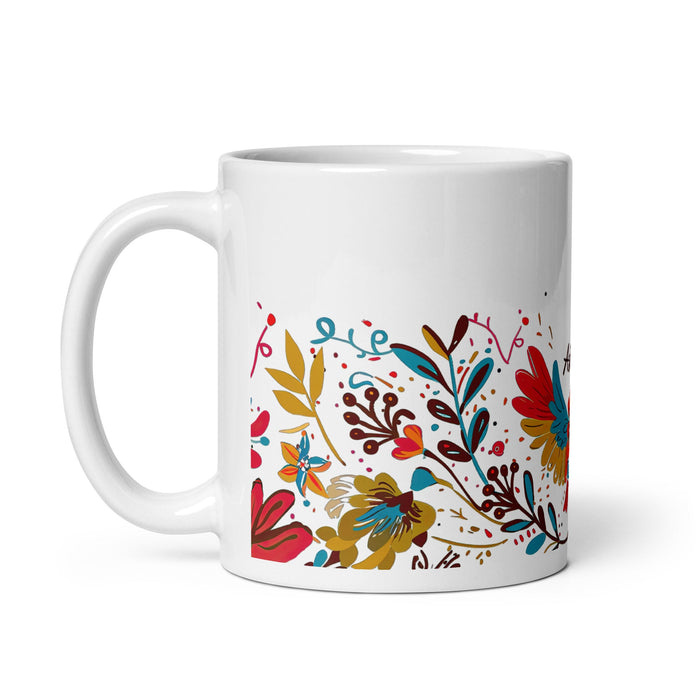 Ashton Exclusive Name Art Piece Home Office Work Coffee Mug Mexican Spanish Pride Gift Cup One - Of - A - Kind Calligraphy White Glossy Mug | A15 - Mexicada