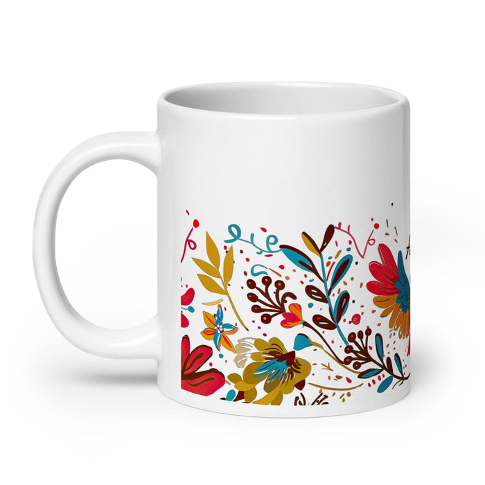 Ashton Exclusive Name Art Piece Home Office Work Coffee Mug Mexican Spanish Pride Gift Cup One-Of-A-Kind Calligraphy White Glossy Mug | A15 Mexicada