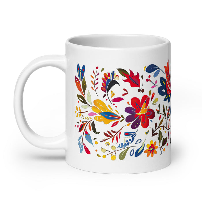 Ashton Exclusive Name Art Piece Home Office Work Coffee Mug Mexican Spanish Pride Gift Cup One - Of - A - Kind Calligraphy White Glossy Mug | A17 - Mexicada