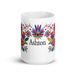 Ashton Exclusive Name Art Piece Home Office Work Coffee Mug Mexican Spanish Pride Gift Cup One - Of - A - Kind Calligraphy White Glossy Mug | A18 - Mexicada