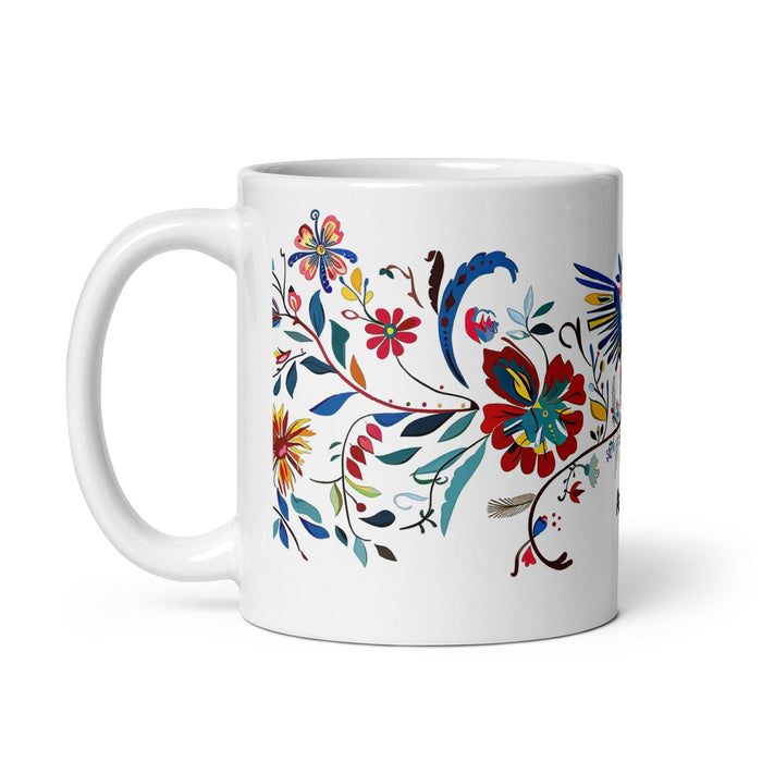 Ashton Exclusive Name Art Piece Home Office Work Coffee Mug Mexican Spanish Pride Gift Cup One-Of-A-Kind Calligraphy White Glossy Mug | A2 Mexicada