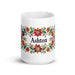 Ashton Exclusive Name Art Piece Home Office Work Coffee Mug Mexican Spanish Pride Gift Cup One - Of - A - Kind Calligraphy White Glossy Mug | A21 - Mexicada