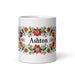 Ashton Exclusive Name Art Piece Home Office Work Coffee Mug Mexican Spanish Pride Gift Cup One-Of-A-Kind Calligraphy White Glossy Mug | A21 Mexicada