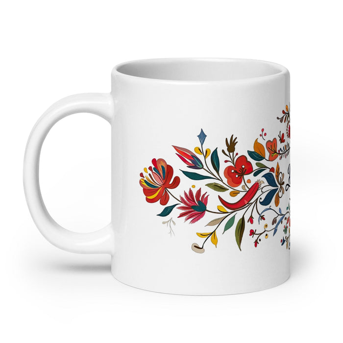 Ashton Exclusive Name Art Piece Home Office Work Coffee Mug Mexican Spanish Pride Gift Cup One-Of-A-Kind Calligraphy White Glossy Mug | A22 Mexicada