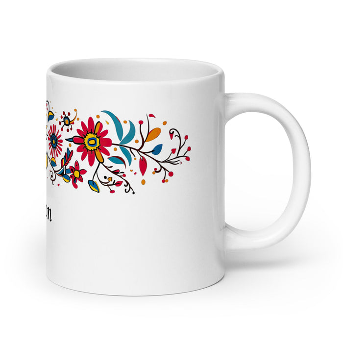 Ashton Exclusive Name Art Piece Home Office Work Coffee Mug Mexican Spanish Pride Gift Cup One - Of - A - Kind Calligraphy White Glossy Mug | A24 - Mexicada