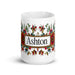 Ashton Exclusive Name Art Piece Home Office Work Coffee Mug Mexican Spanish Pride Gift Cup One - Of - A - Kind Calligraphy White Glossy Mug | A26 - Mexicada