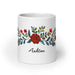 Ashton Exclusive Name Art Piece Home Office Work Coffee Mug Mexican Spanish Pride Gift Cup One - Of - A - Kind Calligraphy White Glossy Mug | A27 - Mexicada