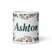 Ashton Exclusive Name Art Piece Home Office Work Coffee Mug Mexican Spanish Pride Gift Cup One - Of - A - Kind Calligraphy White Glossy Mug | A29 - Mexicada