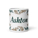 Ashton Exclusive Name Art Piece Home Office Work Coffee Mug Mexican Spanish Pride Gift Cup One-Of-A-Kind Calligraphy White Glossy Mug | A29 Mexicada