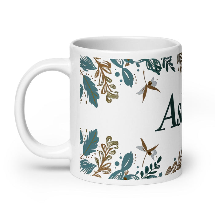 Ashton Exclusive Name Art Piece Home Office Work Coffee Mug Mexican Spanish Pride Gift Cup One-Of-A-Kind Calligraphy White Glossy Mug | A29 Mexicada