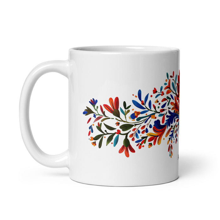 Ashton Exclusive Name Art Piece Home Office Work Coffee Mug Mexican Spanish Pride Gift Cup One - Of - A - Kind Calligraphy White Glossy Mug | A3 - Mexicada