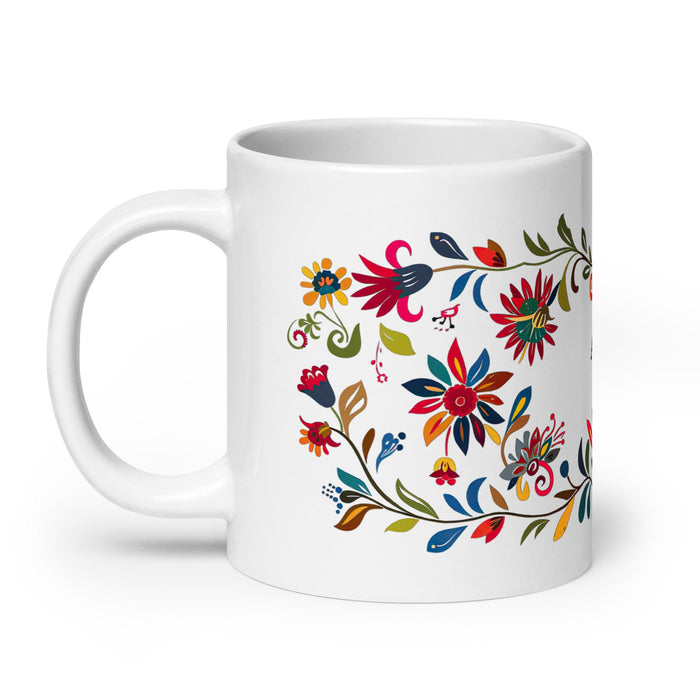 Ashton Exclusive Name Art Piece Home Office Work Coffee Mug Mexican Spanish Pride Gift Cup One - Of - A - Kind Calligraphy White Glossy Mug | A30 - Mexicada