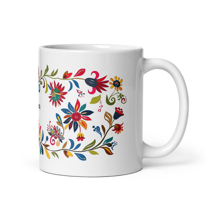 Ashton Exclusive Name Art Piece Home Office Work Coffee Mug Mexican Spanish Pride Gift Cup One-Of-A-Kind Calligraphy White Glossy Mug | A30 Mexicada 11 oz