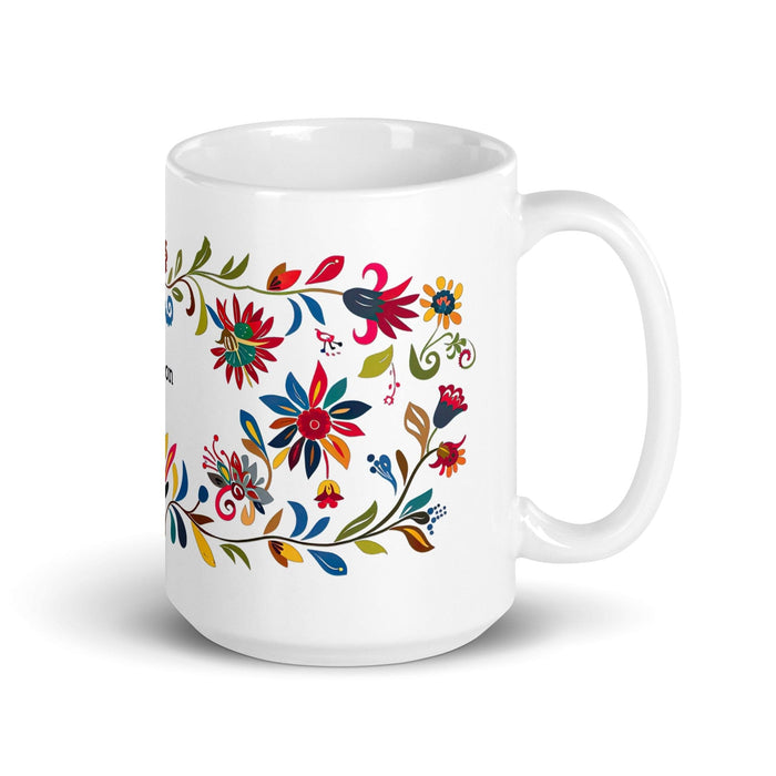 Ashton Exclusive Name Art Piece Home Office Work Coffee Mug Mexican Spanish Pride Gift Cup One-Of-A-Kind Calligraphy White Glossy Mug | A30 Mexicada 15 oz