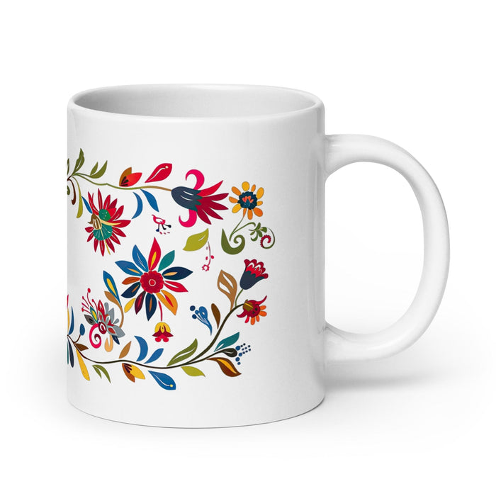 Ashton Exclusive Name Art Piece Home Office Work Coffee Mug Mexican Spanish Pride Gift Cup One-Of-A-Kind Calligraphy White Glossy Mug | A30 Mexicada 20 oz