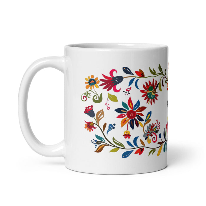 Ashton Exclusive Name Art Piece Home Office Work Coffee Mug Mexican Spanish Pride Gift Cup One-Of-A-Kind Calligraphy White Glossy Mug | A30 Mexicada