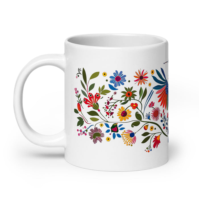 Ashton Exclusive Name Art Piece Home Office Work Coffee Mug Mexican Spanish Pride Gift Cup One - Of - A - Kind Calligraphy White Glossy Mug | A35 - Mexicada