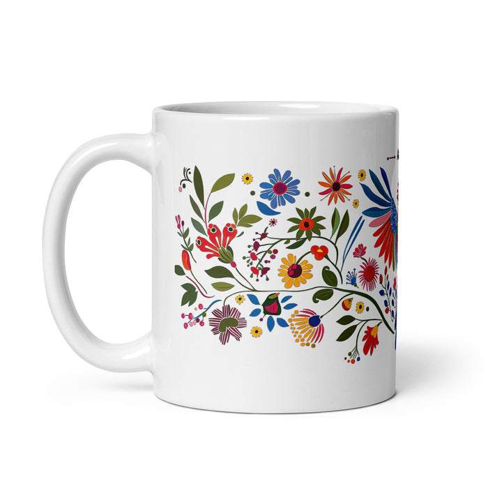 Ashton Exclusive Name Art Piece Home Office Work Coffee Mug Mexican Spanish Pride Gift Cup One - Of - A - Kind Calligraphy White Glossy Mug | A35 - Mexicada