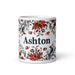 Ashton Exclusive Name Art Piece Home Office Work Coffee Mug Mexican Spanish Pride Gift Cup One - Of - A - Kind Calligraphy White Glossy Mug | A9 - Mexicada