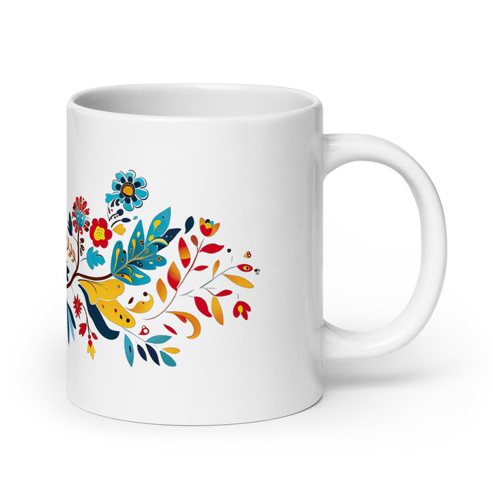 Aspen Exclusive Name Art Piece Home Office Work Coffee Mug Mexican Spanish Pride Gift Cup One - Of - A - Kind Calligraphy White Glossy Mug | A1 - Mexicada