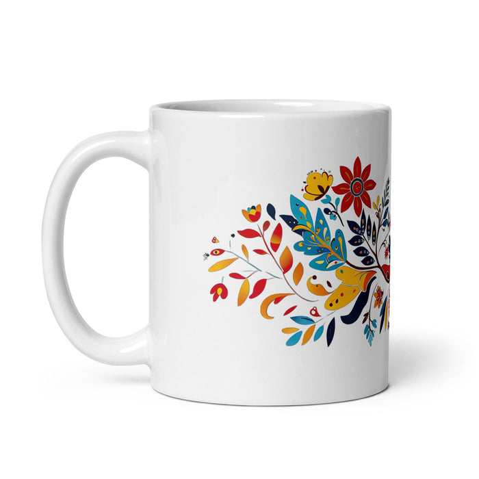 Aspen Exclusive Name Art Piece Home Office Work Coffee Mug Mexican Spanish Pride Gift Cup One - Of - A - Kind Calligraphy White Glossy Mug | A1 - Mexicada