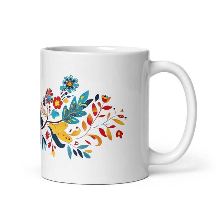 Aspen Exclusive Name Art Piece Home Office Work Coffee Mug Mexican Spanish Pride Gift Cup One - Of - A - Kind Calligraphy White Glossy Mug | A1 - Mexicada