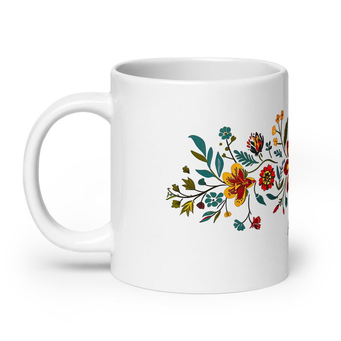 Aspen Exclusive Name Art Piece Home Office Work Coffee Mug Mexican Spanish Pride Gift Cup One - Of - A - Kind Calligraphy White Glossy Mug | A10 - Mexicada