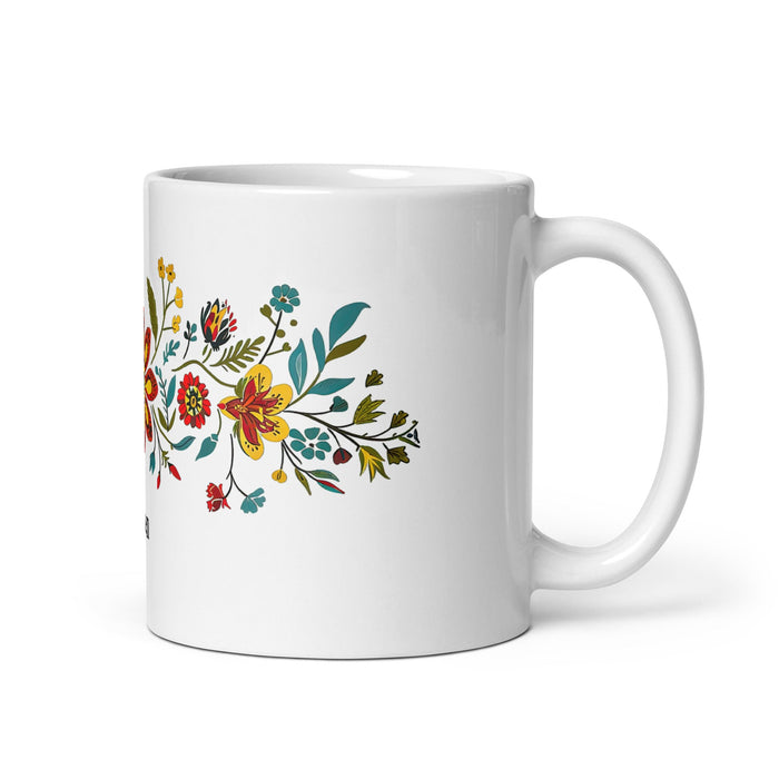 Aspen Exclusive Name Art Piece Home Office Work Coffee Mug Mexican Spanish Pride Gift Cup One - Of - A - Kind Calligraphy White Glossy Mug | A10 - Mexicada