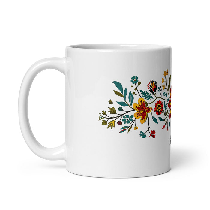 Aspen Exclusive Name Art Piece Home Office Work Coffee Mug Mexican Spanish Pride Gift Cup One - Of - A - Kind Calligraphy White Glossy Mug | A10 - Mexicada