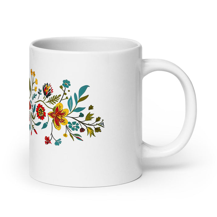 Aspen Exclusive Name Art Piece Home Office Work Coffee Mug Mexican Spanish Pride Gift Cup One - Of - A - Kind Calligraphy White Glossy Mug | A10 - Mexicada