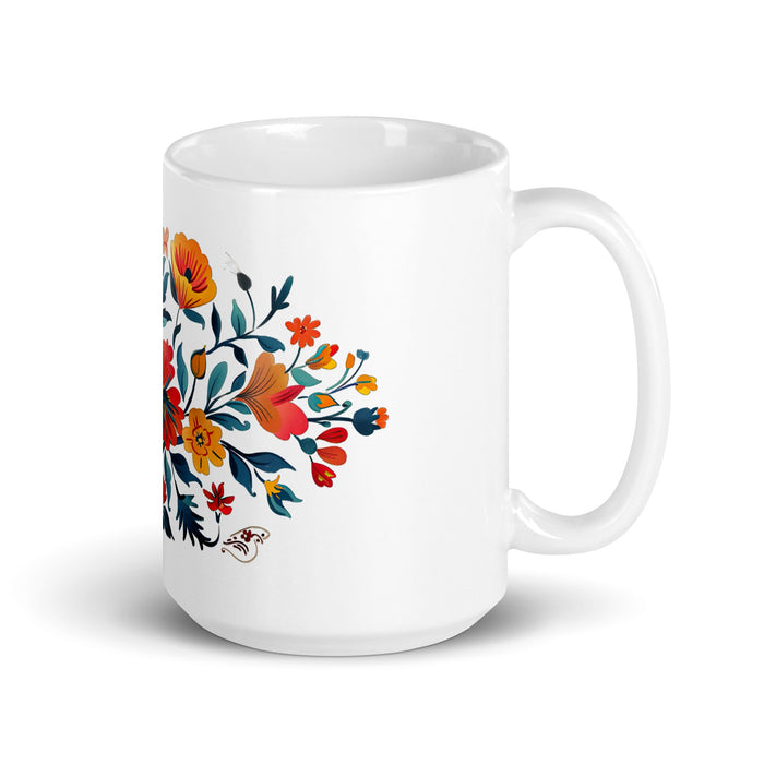 Aspen Exclusive Name Art Piece Home Office Work Coffee Mug Mexican Spanish Pride Gift Cup One - Of - A - Kind Calligraphy White Glossy Mug | A11 - Mexicada