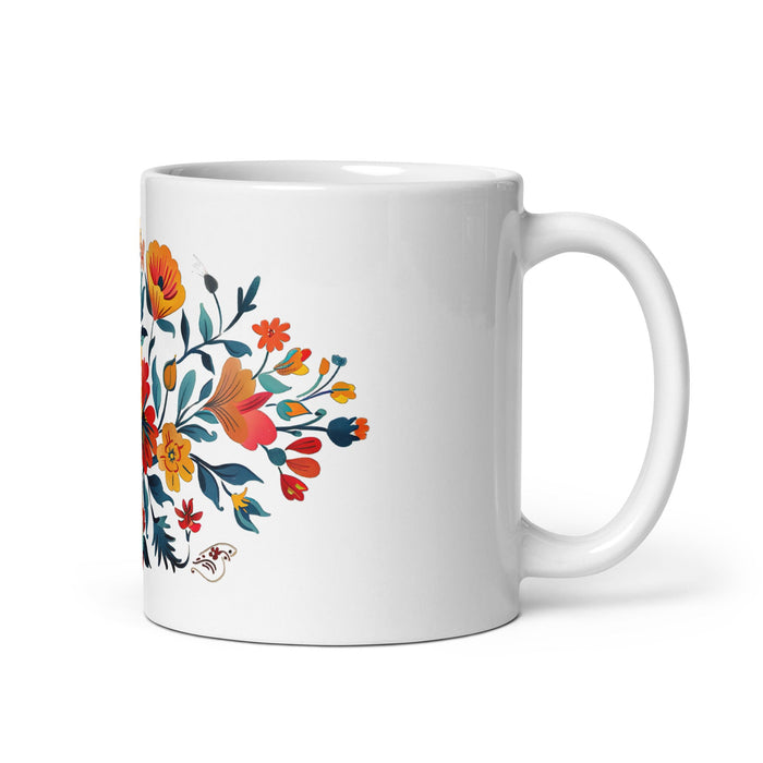 Aspen Exclusive Name Art Piece Home Office Work Coffee Mug Mexican Spanish Pride Gift Cup One - Of - A - Kind Calligraphy White Glossy Mug | A11 - Mexicada