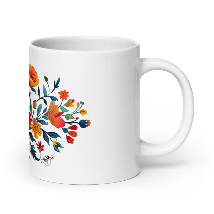 Aspen Exclusive Name Art Piece Home Office Work Coffee Mug Mexican Spanish Pride Gift Cup One - Of - A - Kind Calligraphy White Glossy Mug | A11 - Mexicada