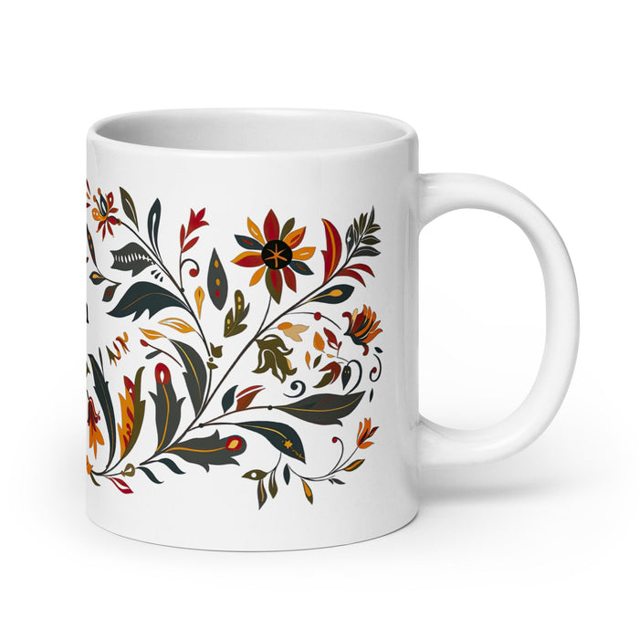 Aspen Exclusive Name Art Piece Home Office Work Coffee Mug Mexican Spanish Pride Gift Cup One - Of - A - Kind Calligraphy White Glossy Mug | A2 - Mexicada