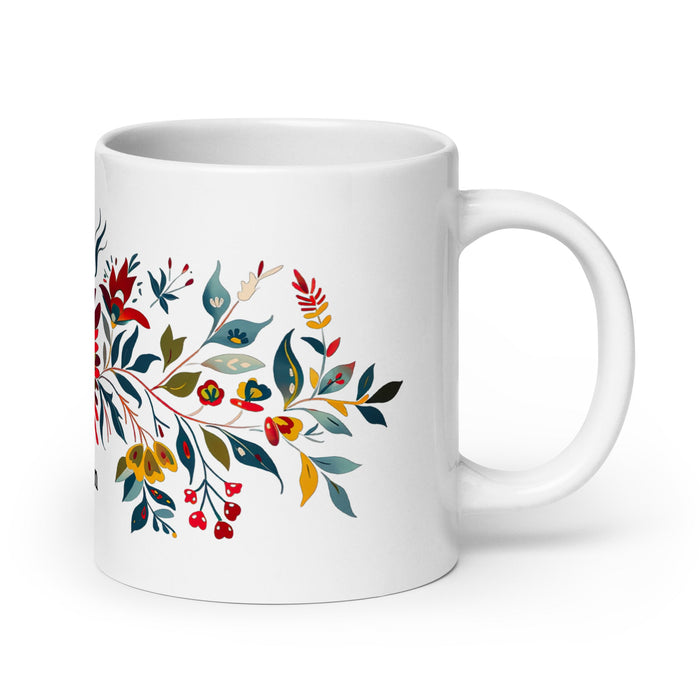 Aspen Exclusive Name Art Piece Home Office Work Coffee Mug Mexican Spanish Pride Gift Cup One - Of - A - Kind Calligraphy White Glossy Mug | A3 - Mexicada