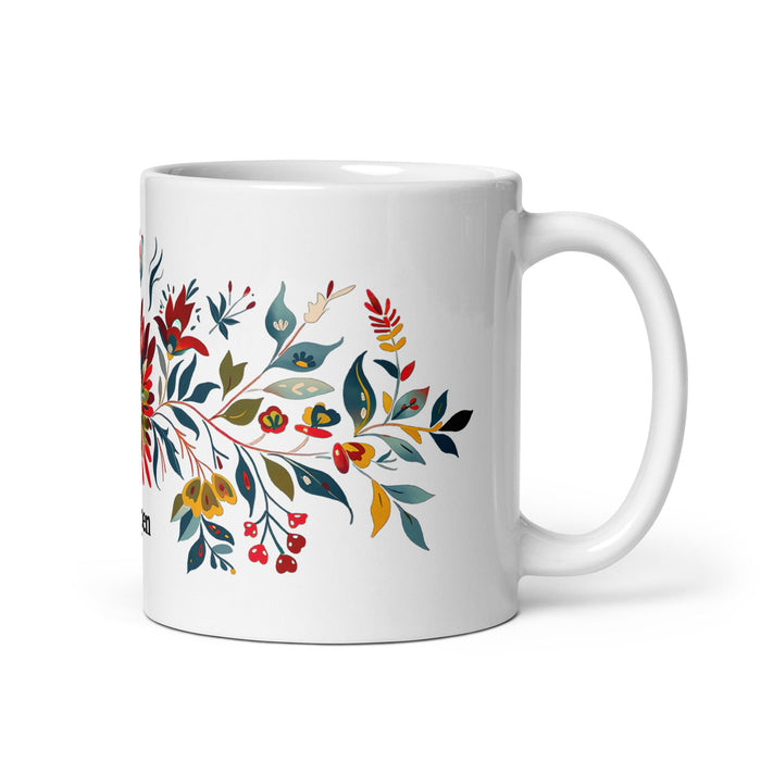 Aspen Exclusive Name Art Piece Home Office Work Coffee Mug Mexican Spanish Pride Gift Cup One - Of - A - Kind Calligraphy White Glossy Mug | A3 - Mexicada