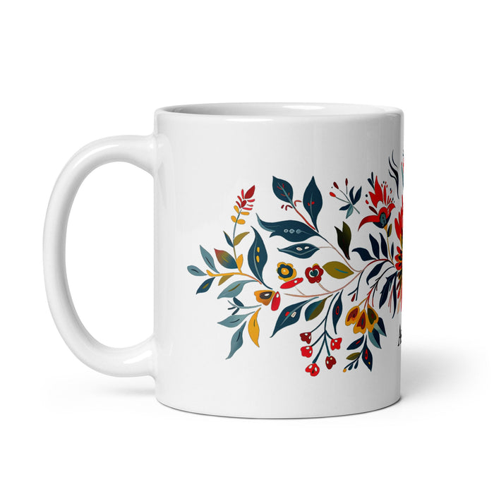 Aspen Exclusive Name Art Piece Home Office Work Coffee Mug Mexican Spanish Pride Gift Cup One - Of - A - Kind Calligraphy White Glossy Mug | A3 - Mexicada