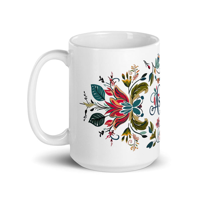 Aspen Exclusive Name Art Piece Home Office Work Coffee Mug Mexican Spanish Pride Gift Cup One-Of-A-Kind Calligraphy White Glossy Mug | A5 Mexicada