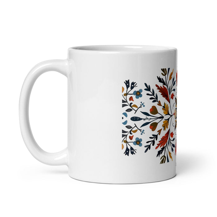 Aspen Exclusive Name Art Piece Home Office Work Coffee Mug Mexican Spanish Pride Gift Cup One - Of - A - Kind Calligraphy White Glossy Mug | A6 - Mexicada