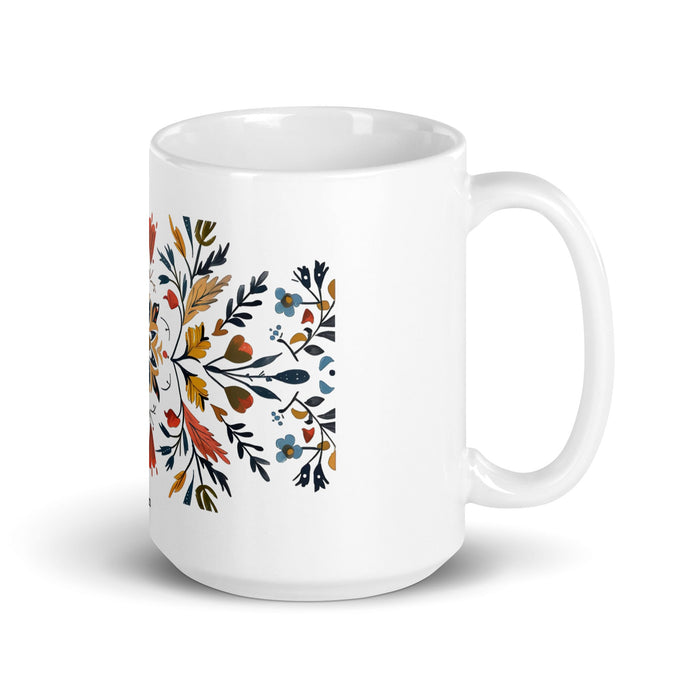 Aspen Exclusive Name Art Piece Home Office Work Coffee Mug Mexican Spanish Pride Gift Cup One - Of - A - Kind Calligraphy White Glossy Mug | A6 - Mexicada