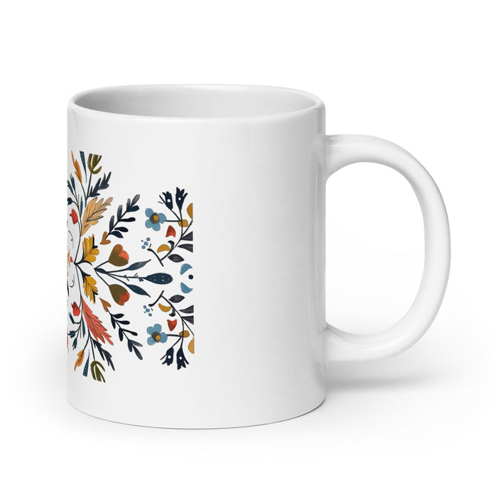 Aspen Exclusive Name Art Piece Home Office Work Coffee Mug Mexican Spanish Pride Gift Cup One-Of-A-Kind Calligraphy White Glossy Mug | A6 Mexicada 20 oz