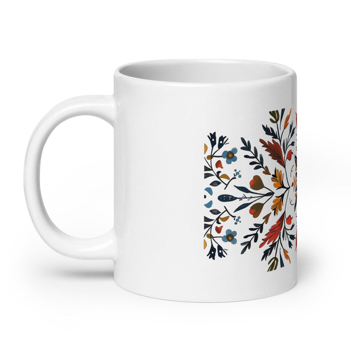 Aspen Exclusive Name Art Piece Home Office Work Coffee Mug Mexican Spanish Pride Gift Cup One-Of-A-Kind Calligraphy White Glossy Mug | A6 Mexicada