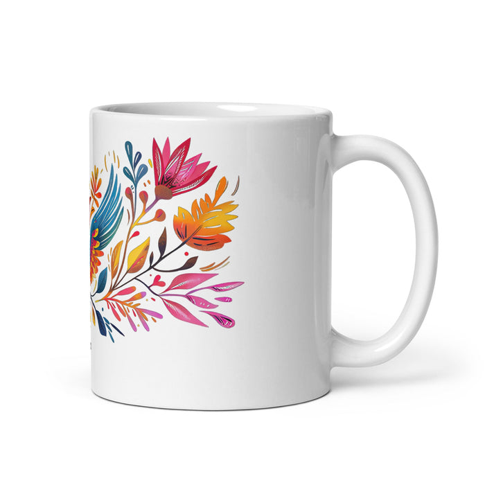 Aspen Exclusive Name Art Piece Home Office Work Coffee Mug Mexican Spanish Pride Gift Cup One - Of - A - Kind Calligraphy White Glossy Mug | A9 - Mexicada