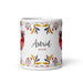 Astrid Exclusive Name Art Piece Home Office Work Coffee Mug Mexican Spanish Pride Gift Cup One - Of - A - Kind Calligraphy White Glossy Mug | A2 - Mexicada