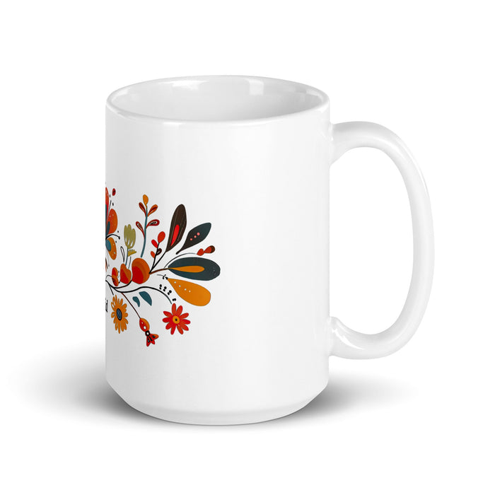 Astrid Exclusive Name Art Piece Home Office Work Coffee Mug Mexican Spanish Pride Gift Cup One - Of - A - Kind Calligraphy White Glossy Mug | A4 - Mexicada