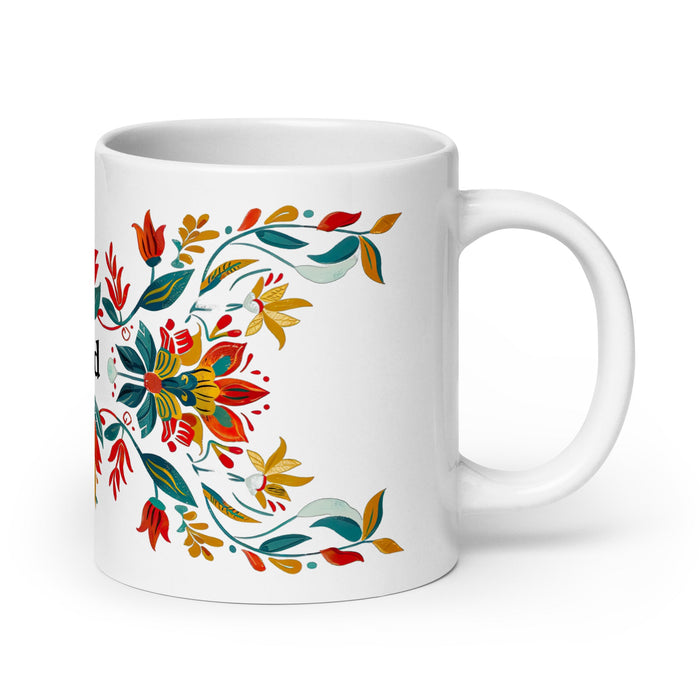 Astrid Exclusive Name Art Piece Home Office Work Coffee Mug Mexican Spanish Pride Gift Cup One - Of - A - Kind Calligraphy White Glossy Mug | A7 - Mexicada