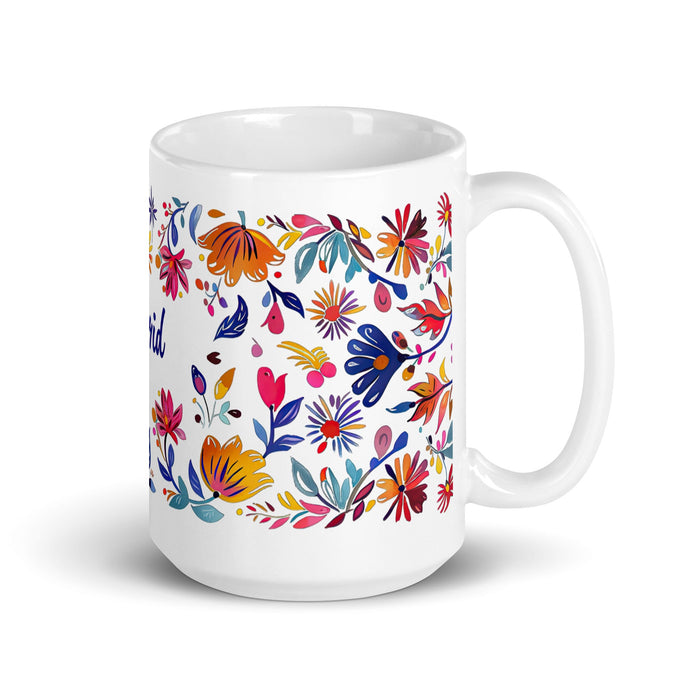 Astrid Exclusive Name Art Piece Home Office Work Coffee Mug Mexican Spanish Pride Gift Cup One - Of - A - Kind Calligraphy White Glossy Mug | A9 - Mexicada