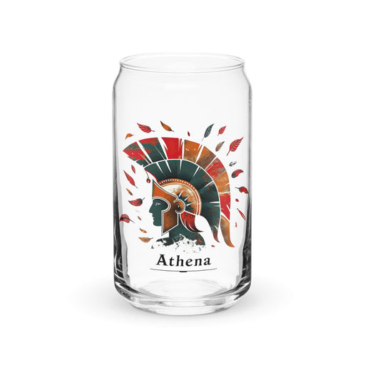 Athena Exclusive Name Art Piece Can-Shaped Glass Home Office Work Mexican Spanish Pride Gift Cup One-Of-A-Kind Calligraphy Glass | A2 Mexicada 16 oz