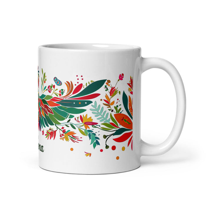 Athena Exclusive Name Art Piece Home Office Work Coffee Mug Mexican Spanish Pride Gift Cup One - Of - A - Kind Calligraphy White Glossy Mug | A1 - Mexicada